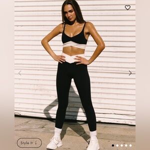 L*Space Black and White Leggings